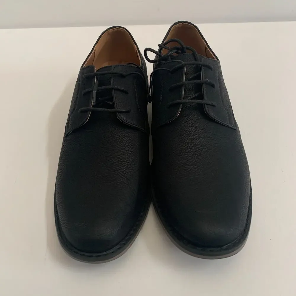 Perry Ellis Portfolio Men's Sz 9W Ultra Foam Bennett Wide Black Dress Shoes